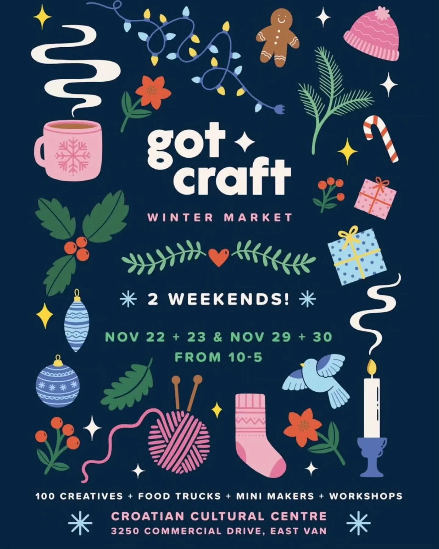 Don't forget to come and see us at @gotcraftmarket this weekend! 🌟