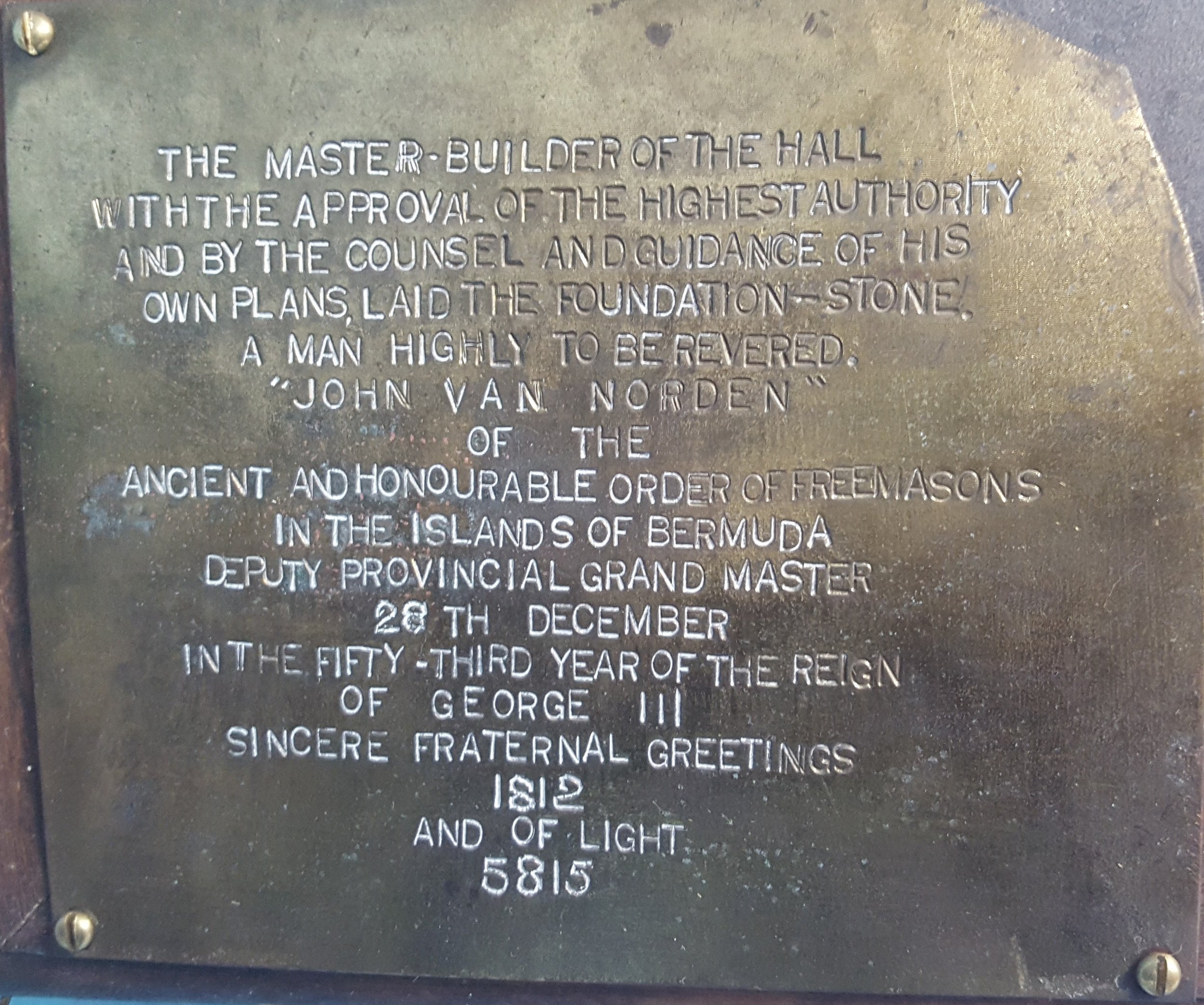 John Van Norden Memoral Plaque English, 1812.jpg