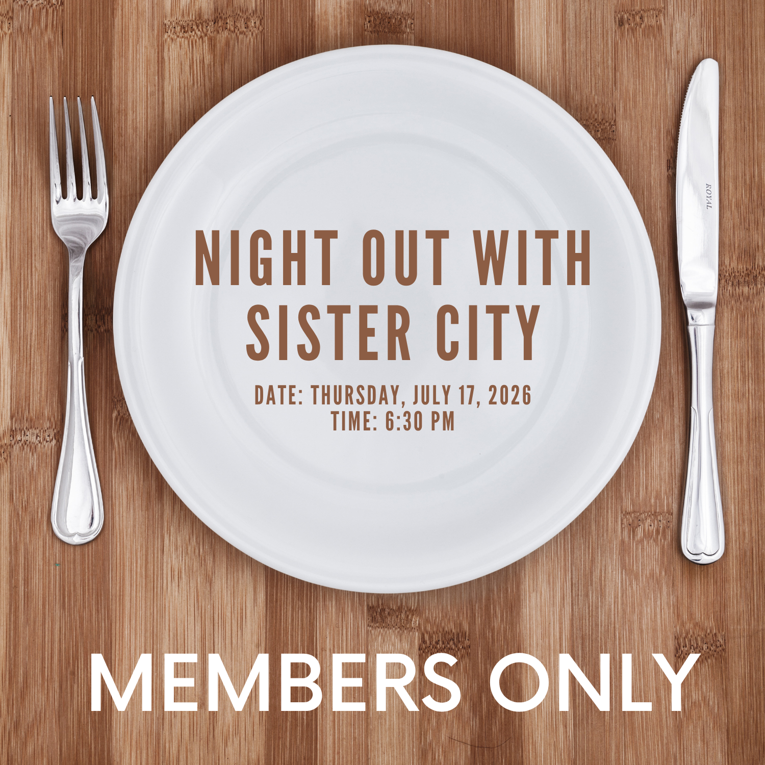 Sister City Example Event