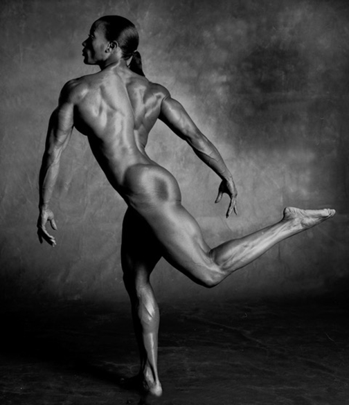  Title:  LENDA MURRAY, LEG CURL   Year: 2020  Media: Pigment on wood  Chrome museum shadowbox framed: 45 x 58 X 2 in. (114 x 147 X 5 cm.)  Edition: 1/9    Price on Request   Represented by AC Gallery (12/18) 