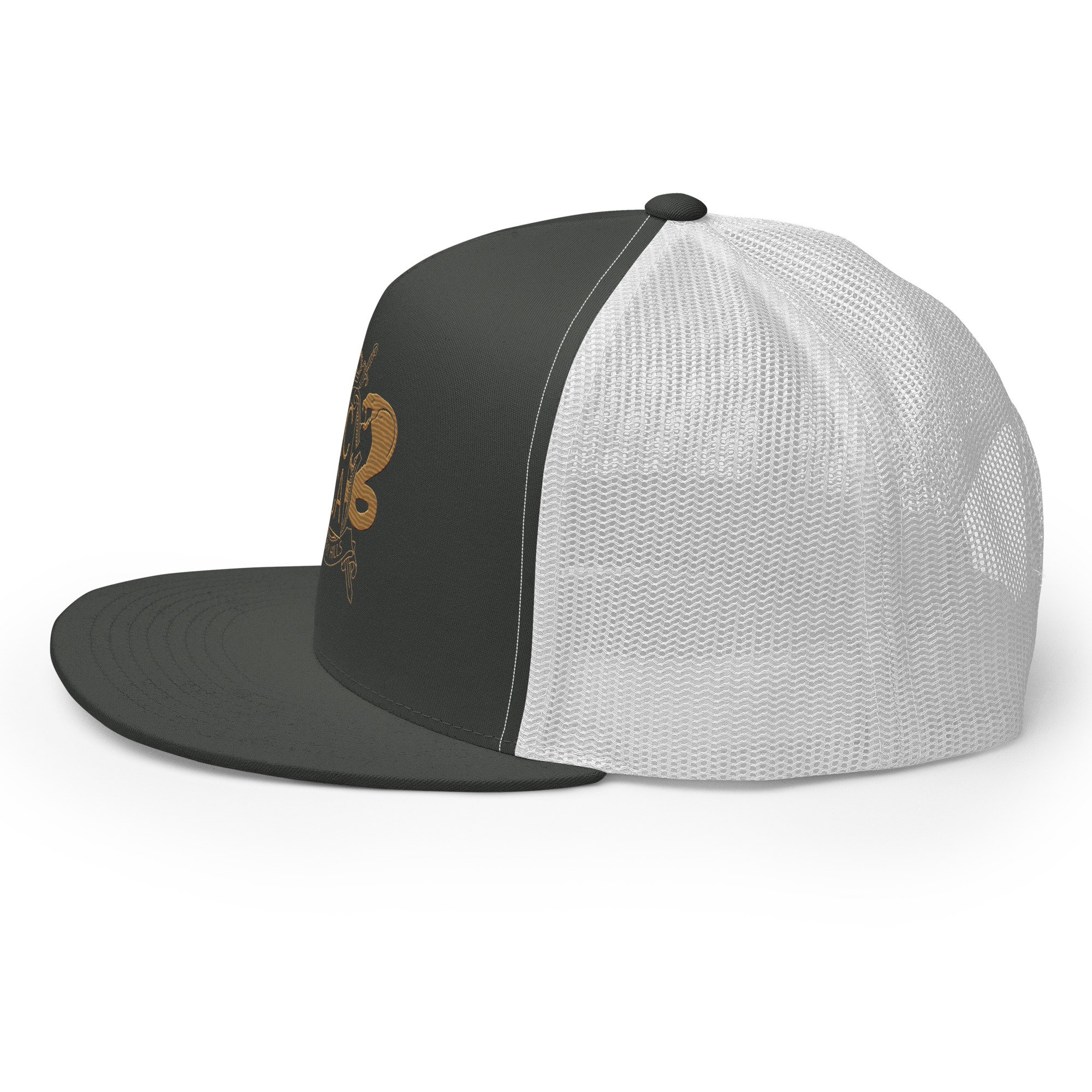 5-panel-trucker-cap-charcoal-white-left-679cf6491a246.jpg