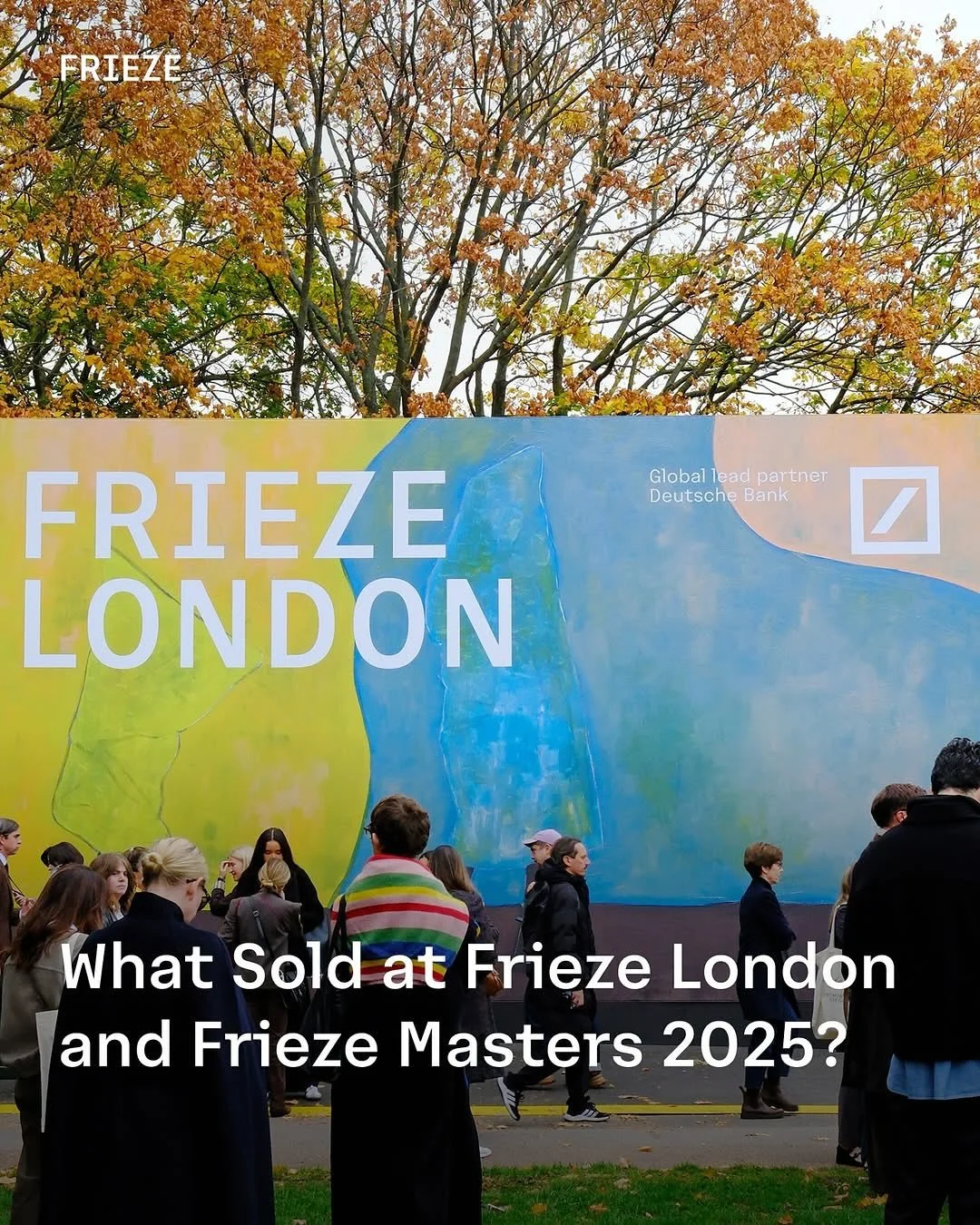 Repost from @friezeofficial
&bull;
London, you never disappoint! This year, the fairs brought together the best of contemporary and historical art, reaffirming the city&rsquo;s status as a cultural capital and a vital hub for the global art market. W