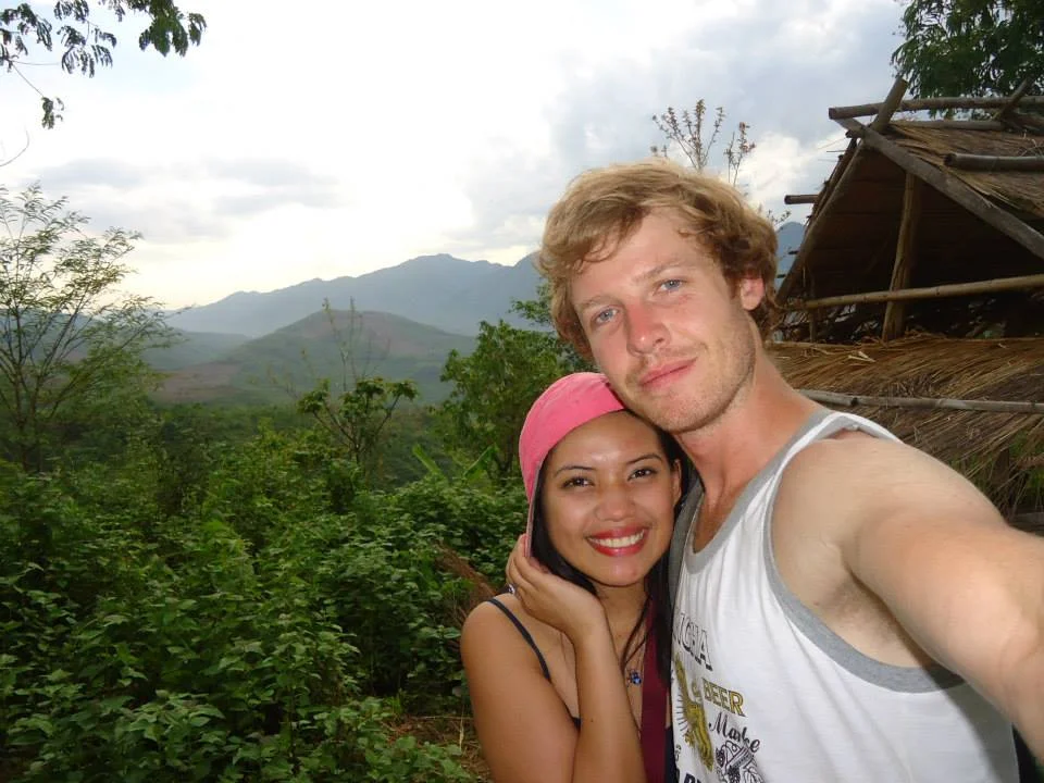 Our first photo together in Luang Prabang, Laos! Who would have thought from 2 random backpackers we would end up traveling the world, visiting more than 60 countries together and finally getting married? Love this guy so much!