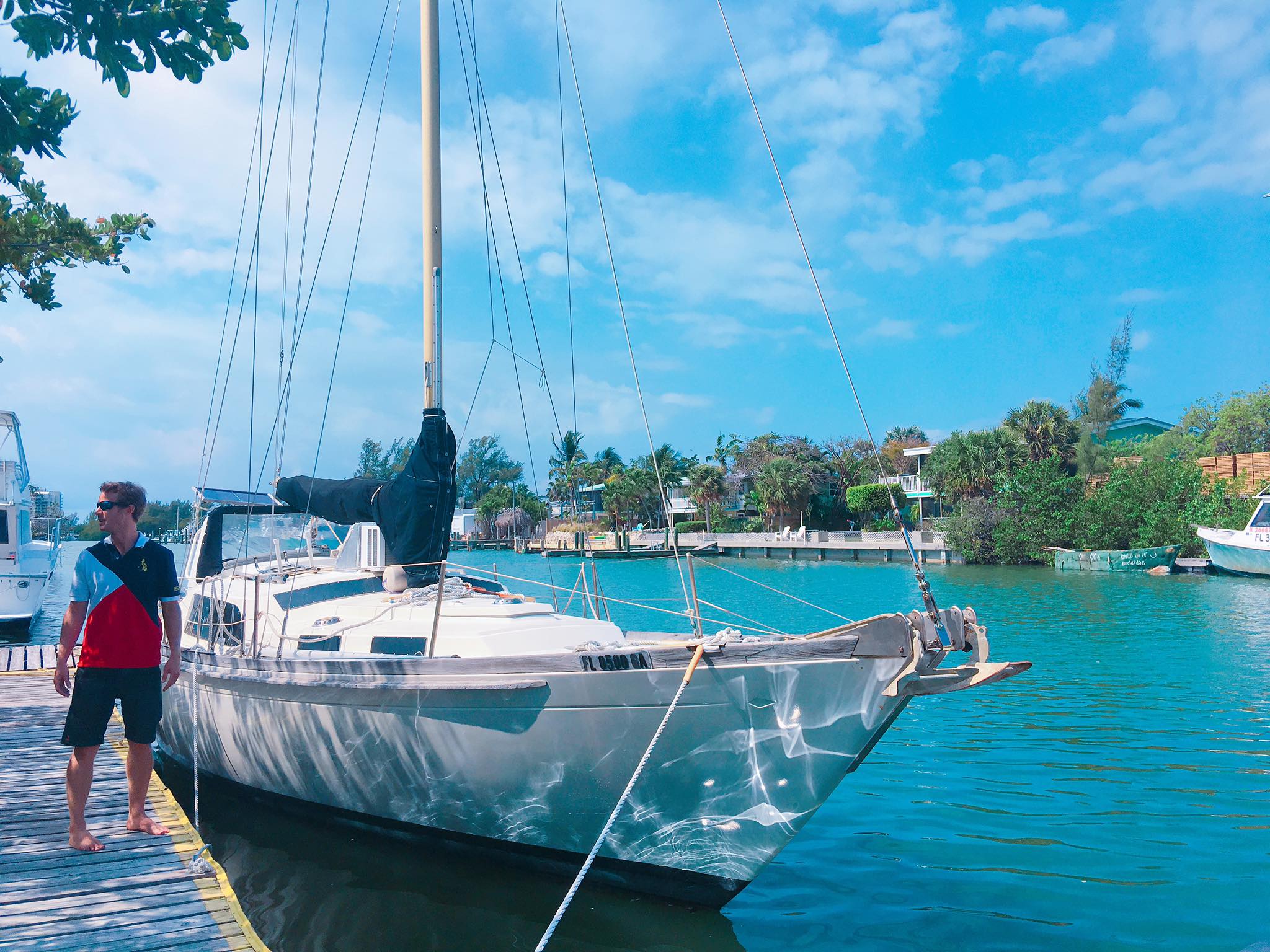 Refitting our Sailboat Interior: From an Antique Sailboat to a Floating  Miami Beach House Style