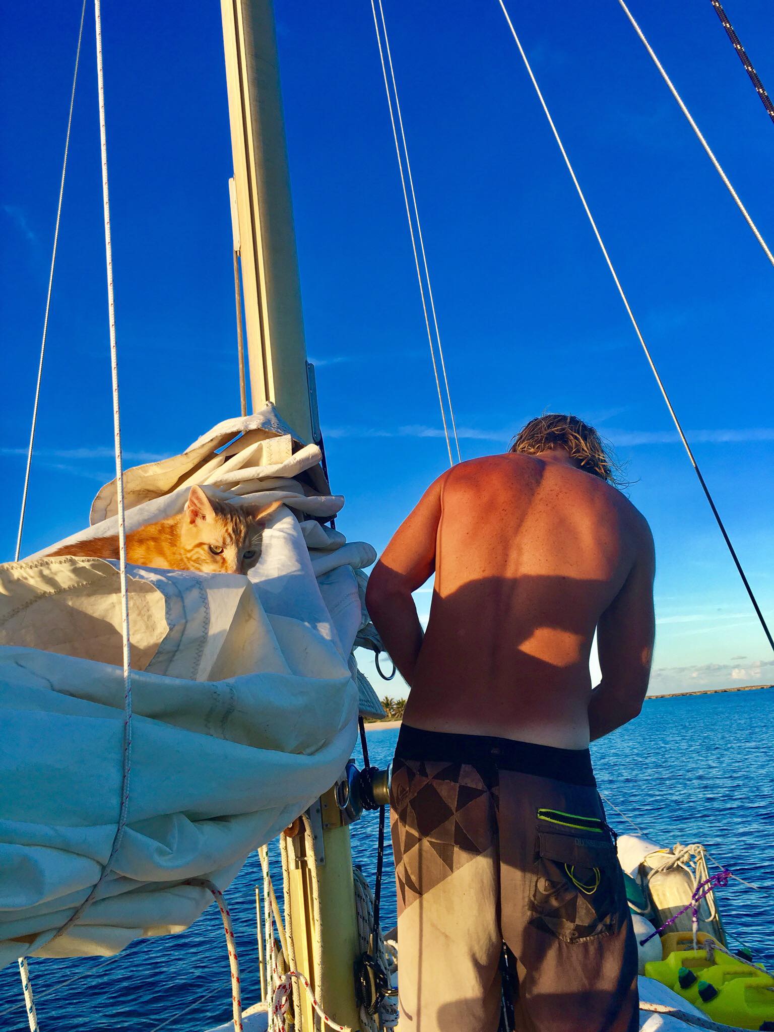 Sailing Life Day 40: Sailing from Calabash Bay in Northern Tip of Long Island to Clarence Town -47 NM