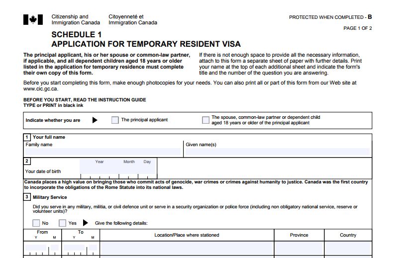 Visa application canada Canada Student