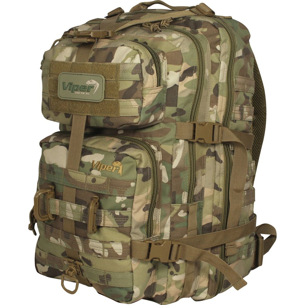 Viper Tactical Snapper Shoulder Pack Cadet Travel Survival Bag Lazer MOLLE Black 