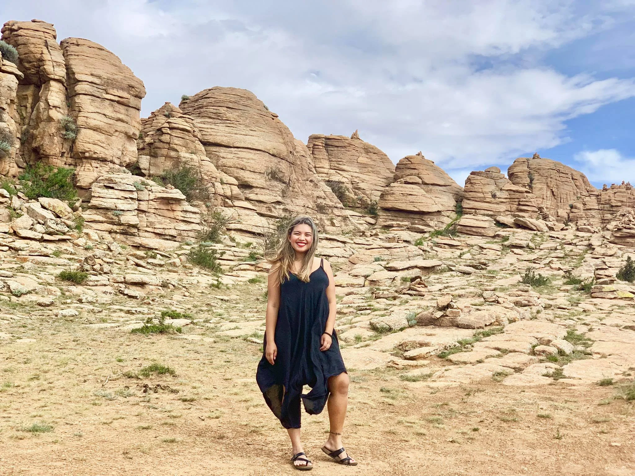 Kach Solo Travels in 2019: One of the hikes during my trip in Gobi desert! 😍