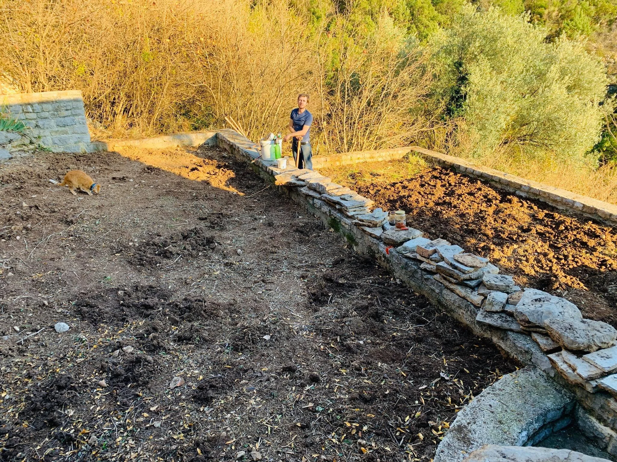 Day 2: Montenegro Stone House Renovation Journey - Clearing, Digging and Weeding our Infinity Pool Area