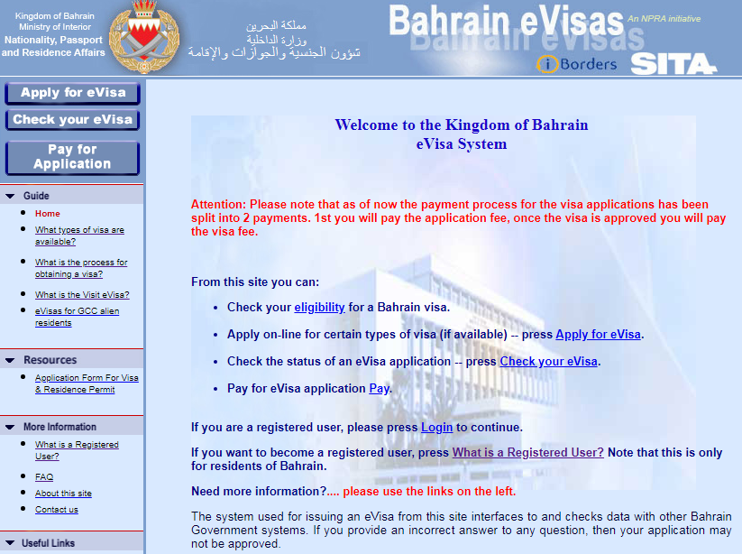 tourist visa to bahrain from philippines