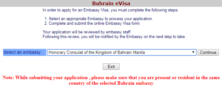 visit visa bahrain for filipino