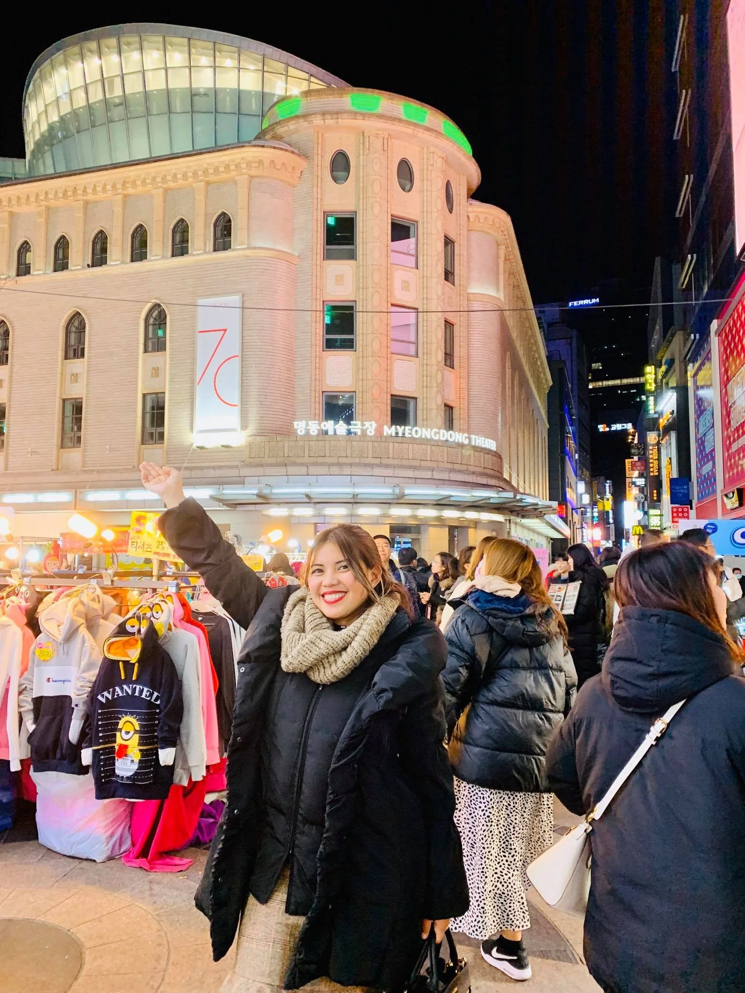 Kach Solo Travels in 2020: Spent my first night in Seoul in Myeongdong, South Korea! ❤️