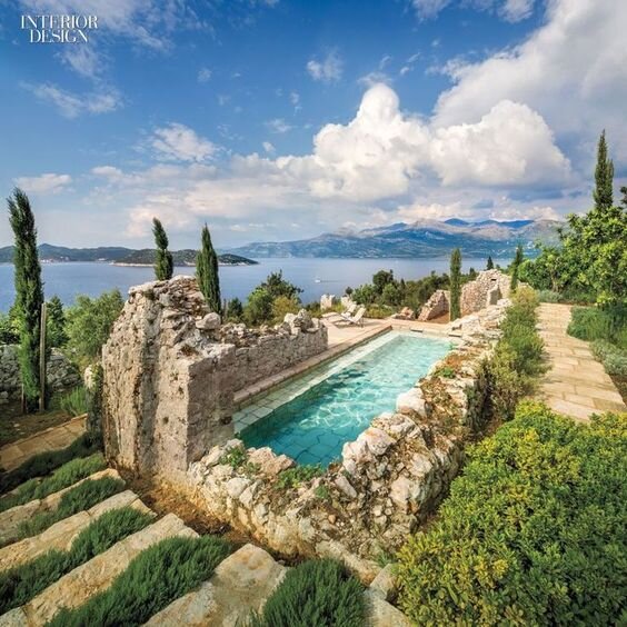 Swimming Pool Ideas and Design Inspiration [Montenegro Stone House Renovation Visualization Board]