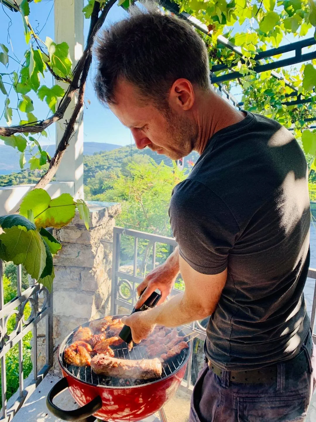 Expat Life in Montenegro Day 423: Invited some of our friends for BBQ at home