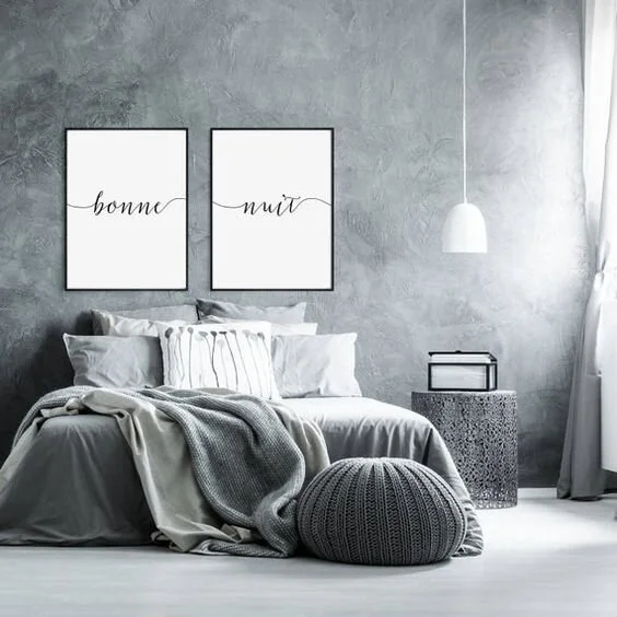 Best Gray Bedroom Ideas and Design Inspiration [Montenegro Stone House Renovation Vision Board]