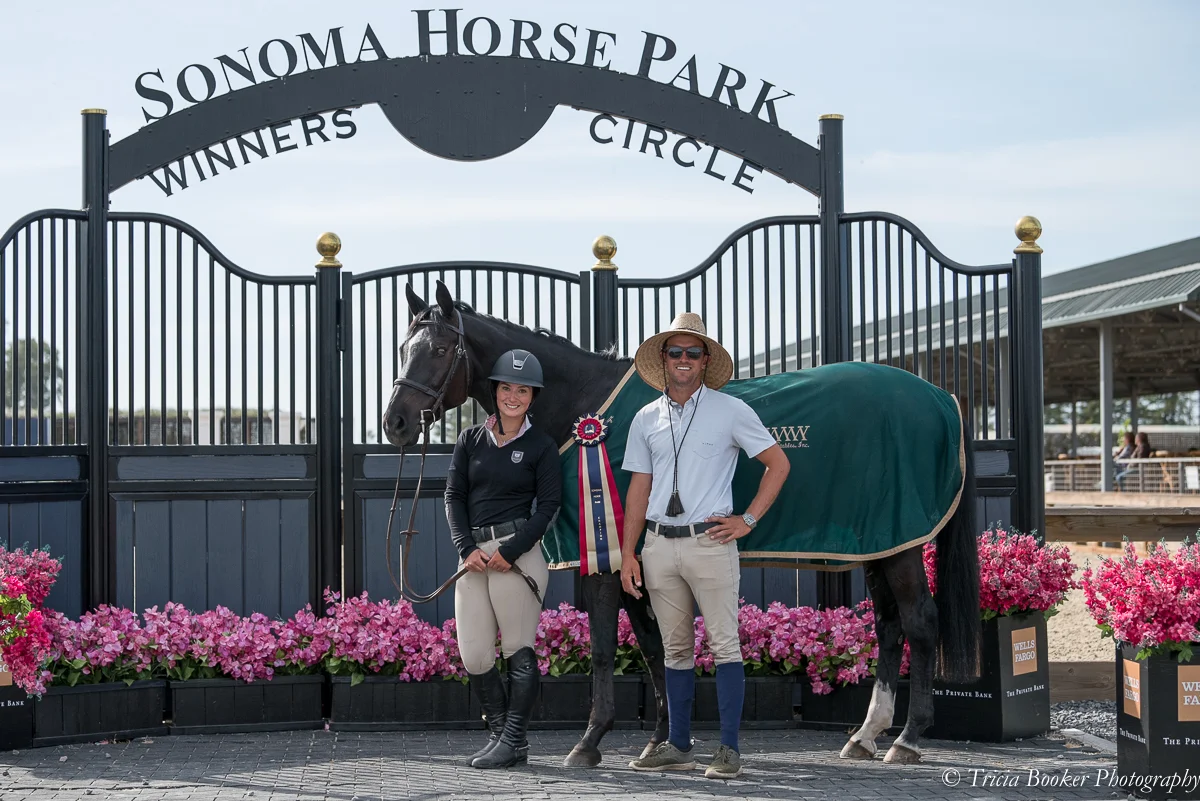 Devina Stone and Orizon with Maplewood Head Trainer Andrew Jayne