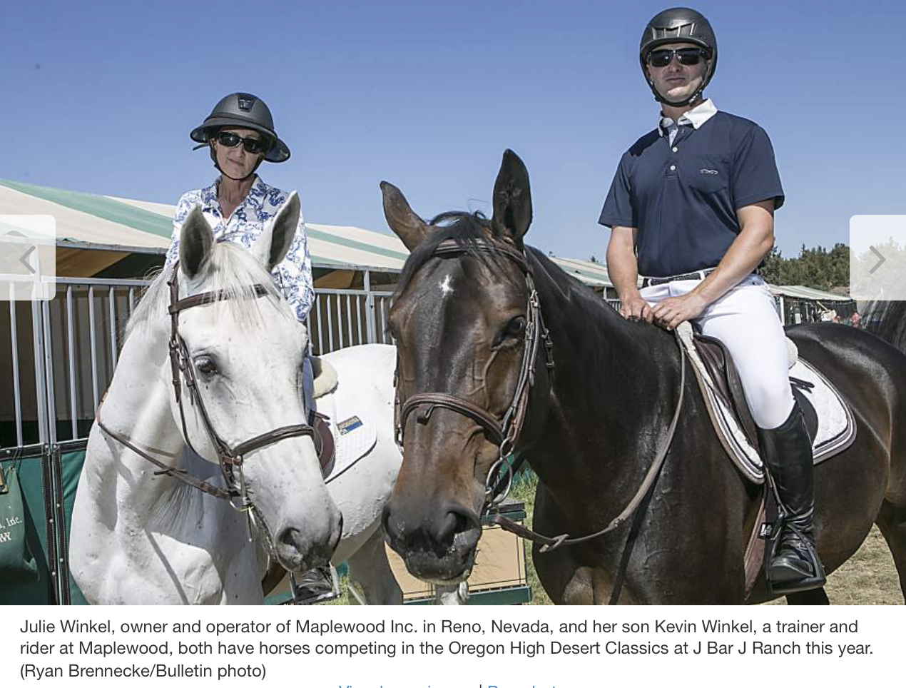 Julie and Kevin Winkel Featured in Bend Bulletin