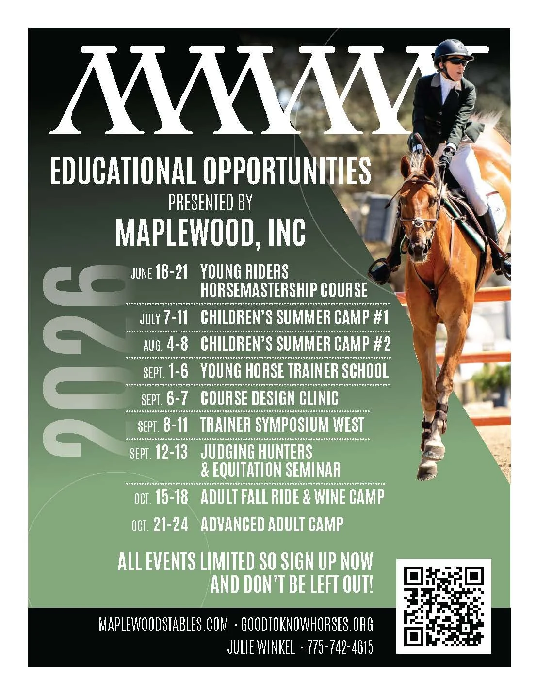 Maplewood Announces 2026 Education Schedule 