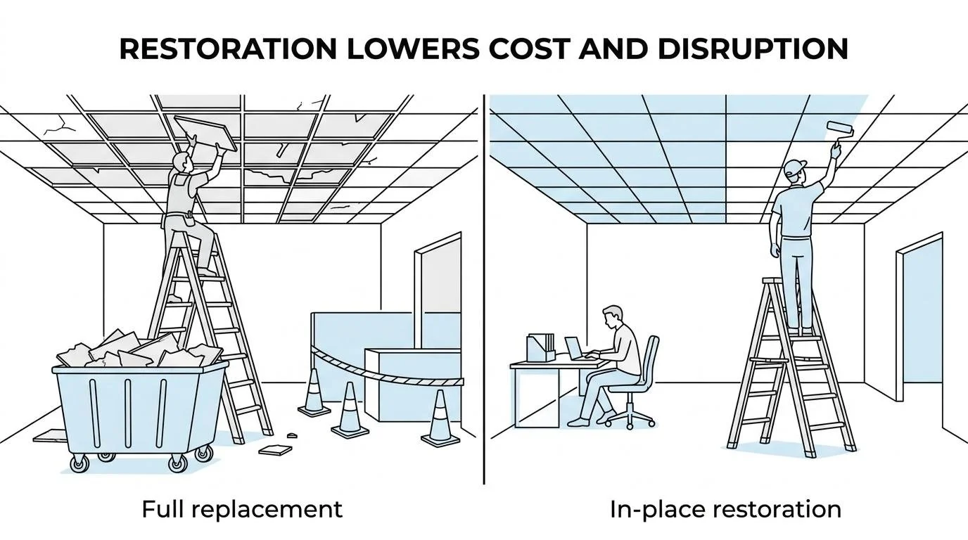 Ceiling restoration lowers cost and disruption.jpg