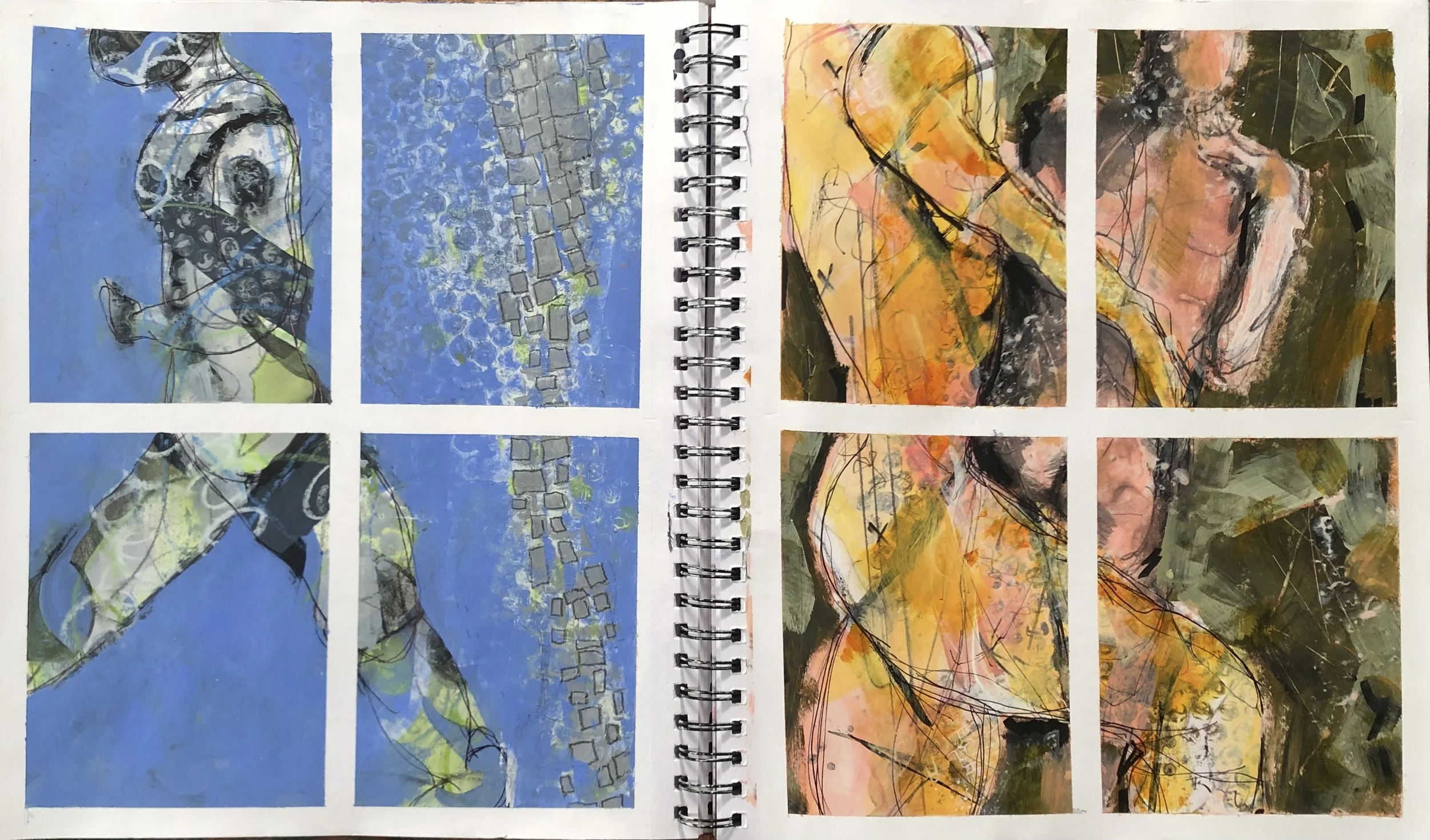 Week 10: Intention & Series : Journal painting: Find the figure