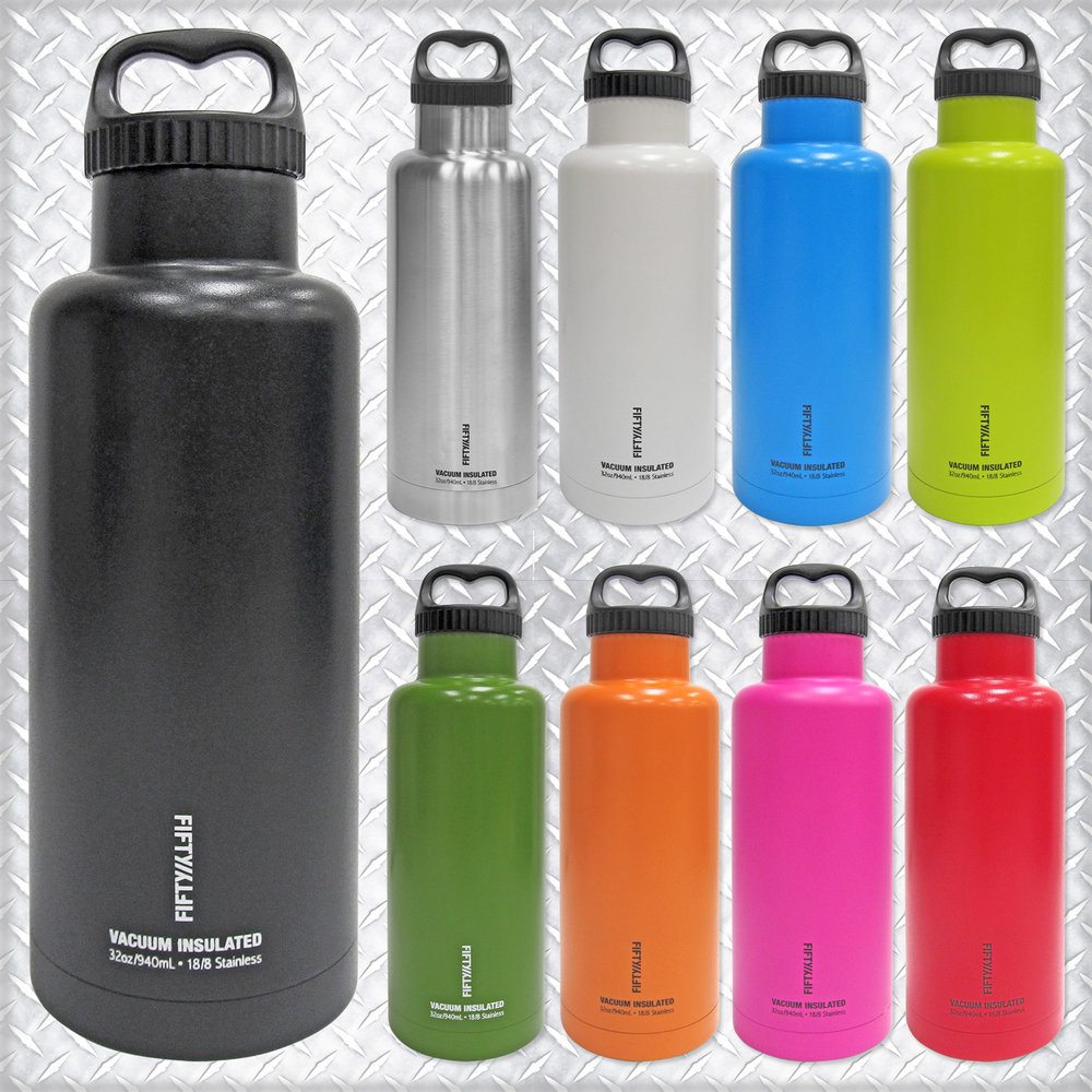 32oz FIFTY/FIFTY Double-Wall Vacuum-Insulated Bottle — Firefighter Hydration