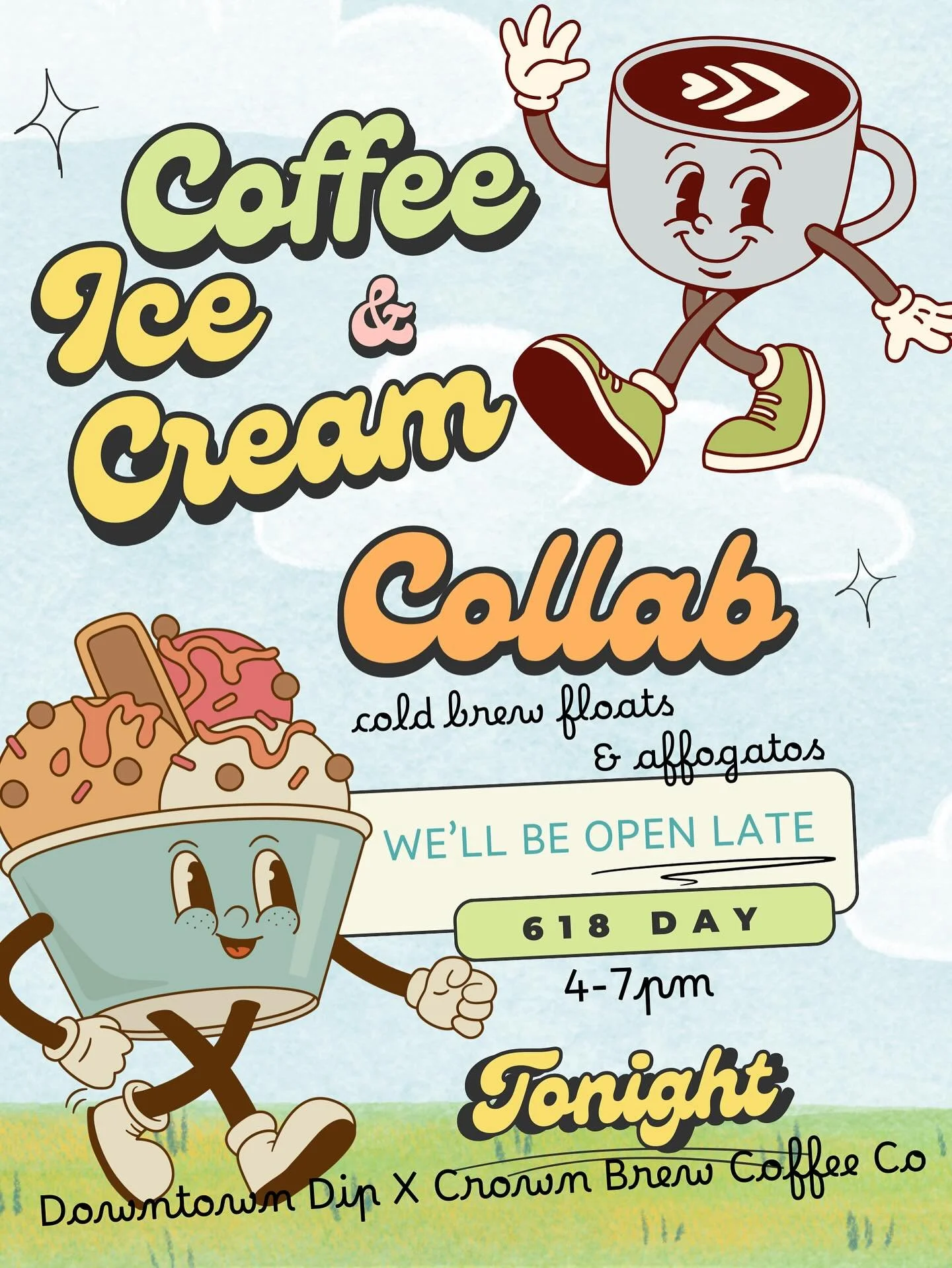 Who else is excited for this collab? We&rsquo;ll be OPEN LATE tonight for 618 Day! Come hang out, see all the vendors, try new treats and HAVE SOME FUN! We&rsquo;ll be open until 7! Hope to see you 🤍