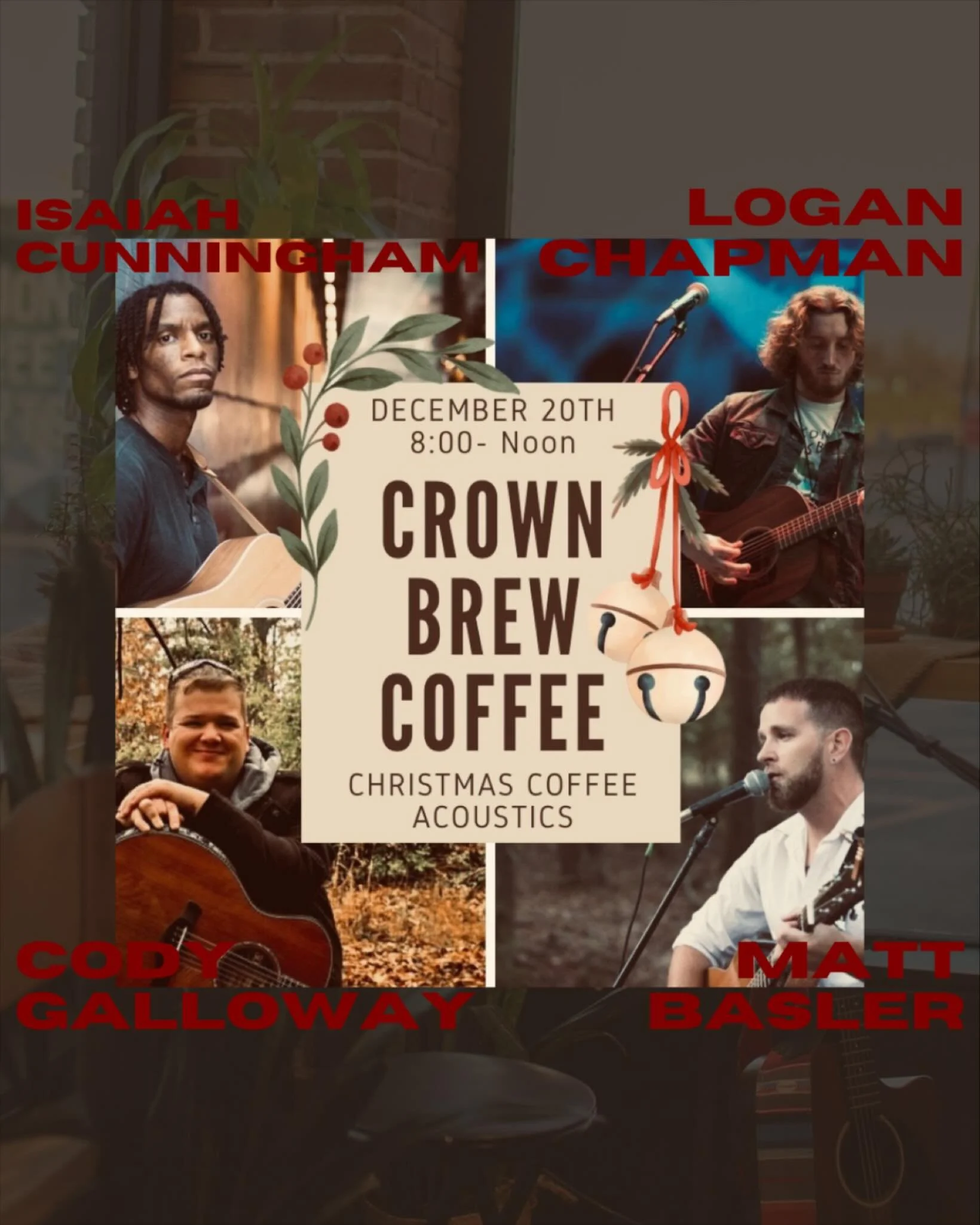 Coffee and live music? Is there a better combo? We have a great crew coming to serenade us next Saturday morning! Come sip, listen and enjoy all the vibes.