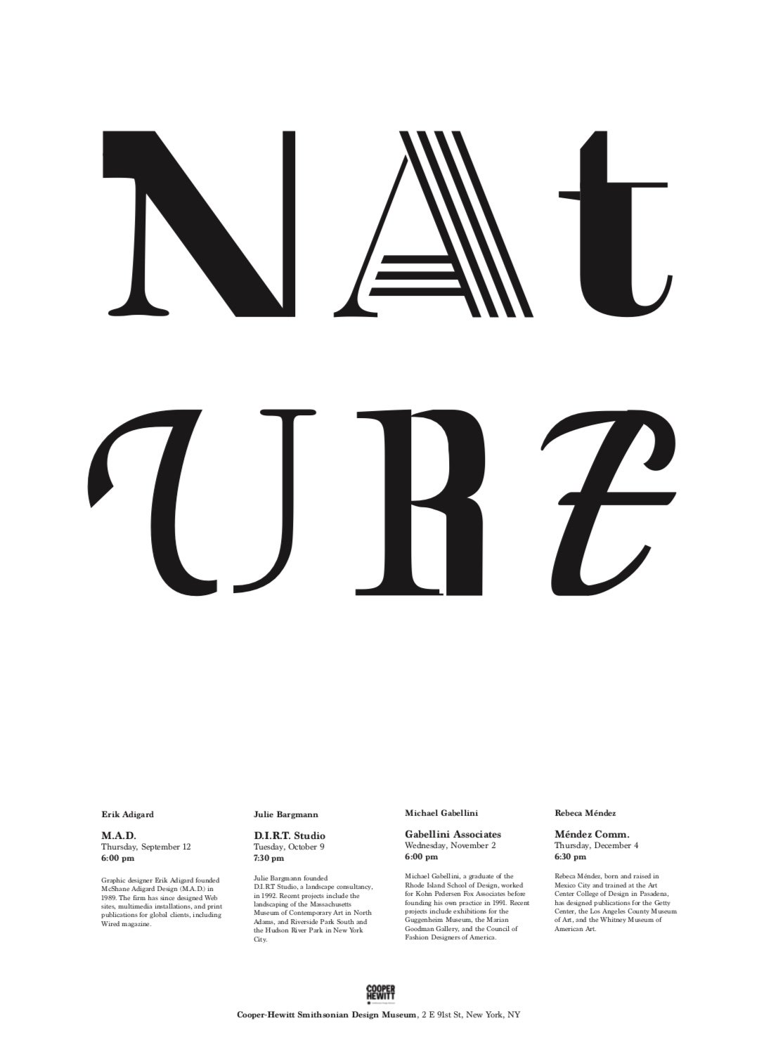 Nature : Cooper Hewitt Smithsonian Design Museum — Larry Cardenas