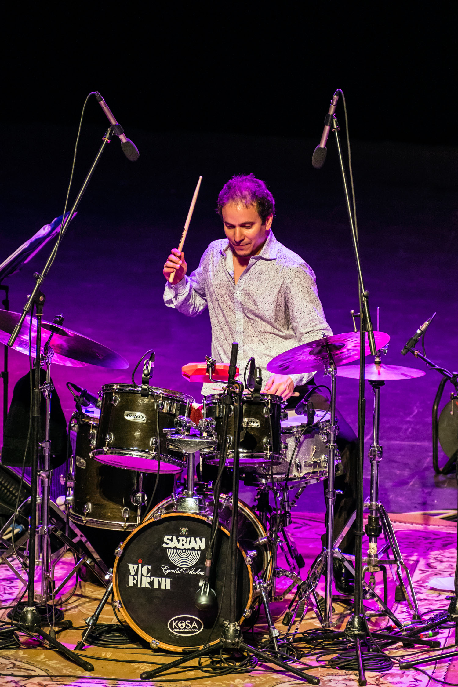 Dafnis Prieto performing at Teatro Mella, Havana, Cuba, January 2019 (Photo by David Garten)