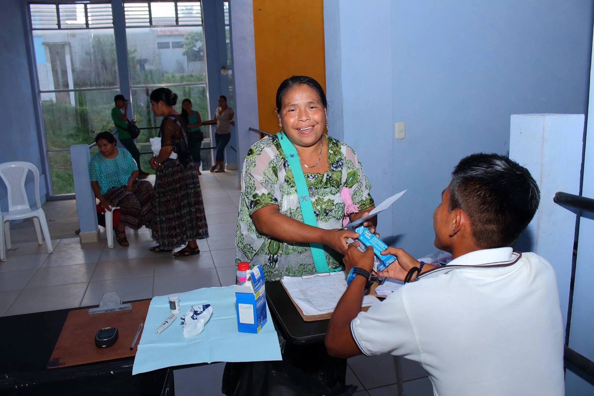 all treated patients were given toothpaste, toothbrushes, dental floss and shampoo. 