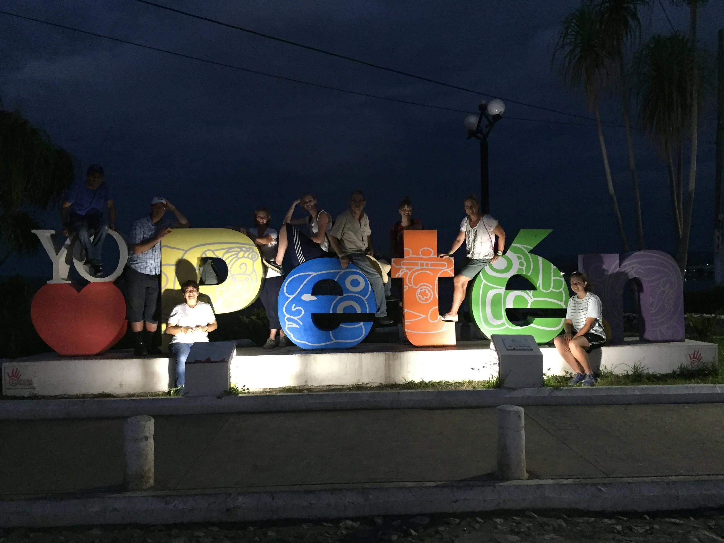 Visiting Peten after the service project with our volunteers from USA. 