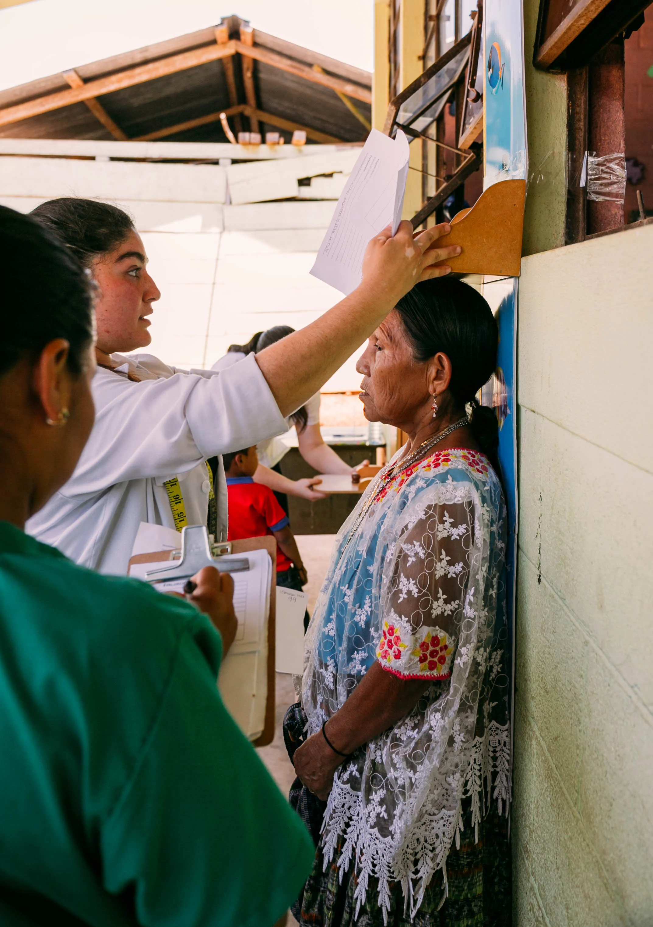 patients were weighed and measured and given nutritional advice as to their daily habits and food intake.
