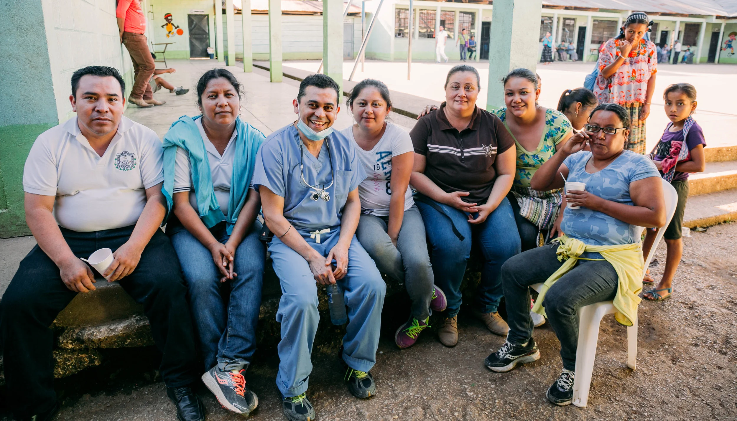some of the students' parents who helped organize the patients