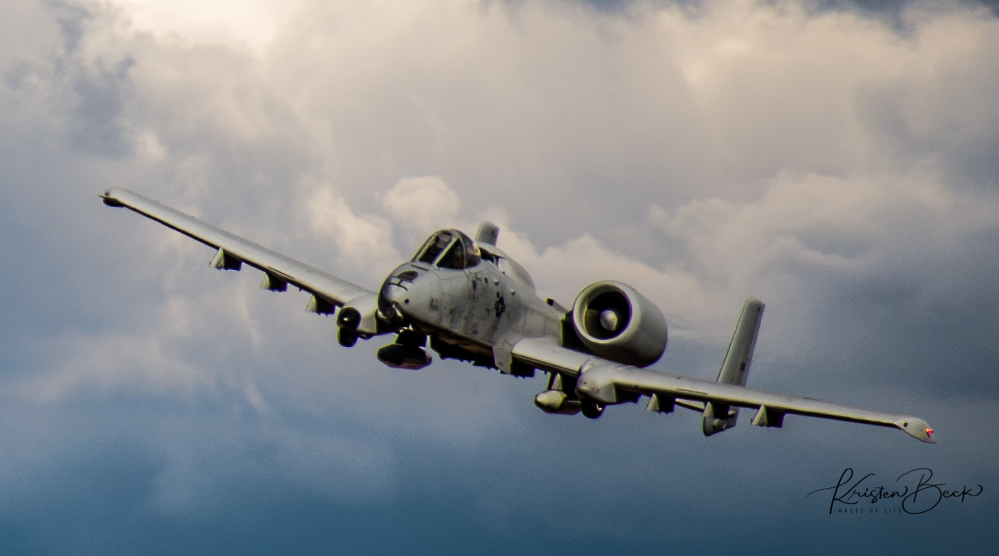 Warthog over Death Valley