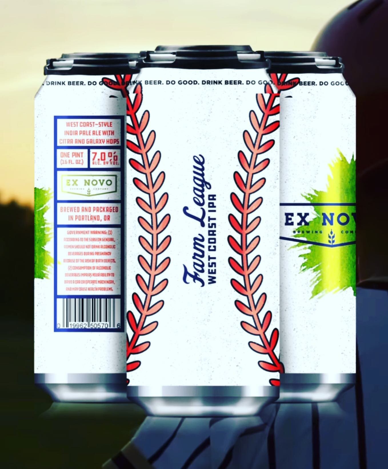 ⚾️ Farm League: West Coast IPA
Style: West Coast Style IPA
ABV: 7.0% ABV | IBU: 89
&ldquo;Our next hoppy offering packaged in 16 oz. shrink sleeve cans is this West Coast style IPA is clean, bitter, and finishes on the drier side but offers a large a