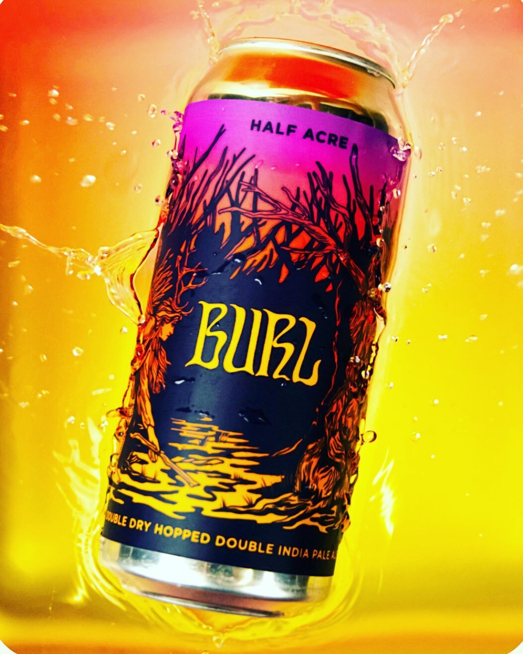 Now available Burl DDH Hazy DIPA from @halfacrebeer - 8.5%