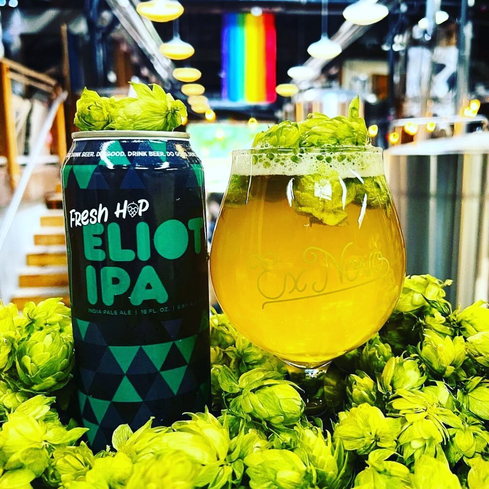 @exnovobrew Fresh Hop Eliot IPA with Centennial now available!!!