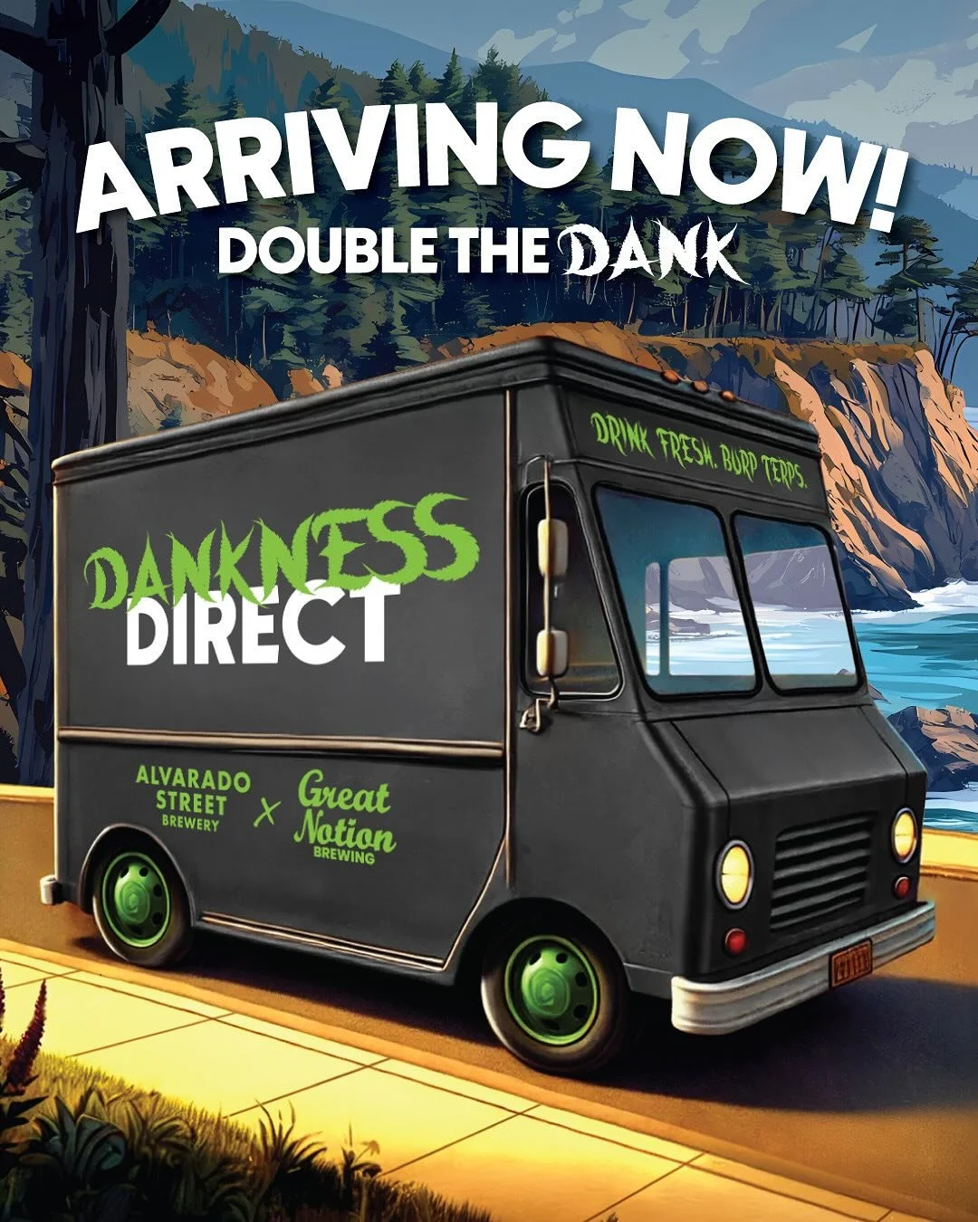 @alvaradostreetbrewery &amp; @greatnotion have come together once again to celebrate the joys of 420. 💨 💨 💨 🔥 🔥 🔥- let&rsquo;s fuckin go!! 🍻 🍻