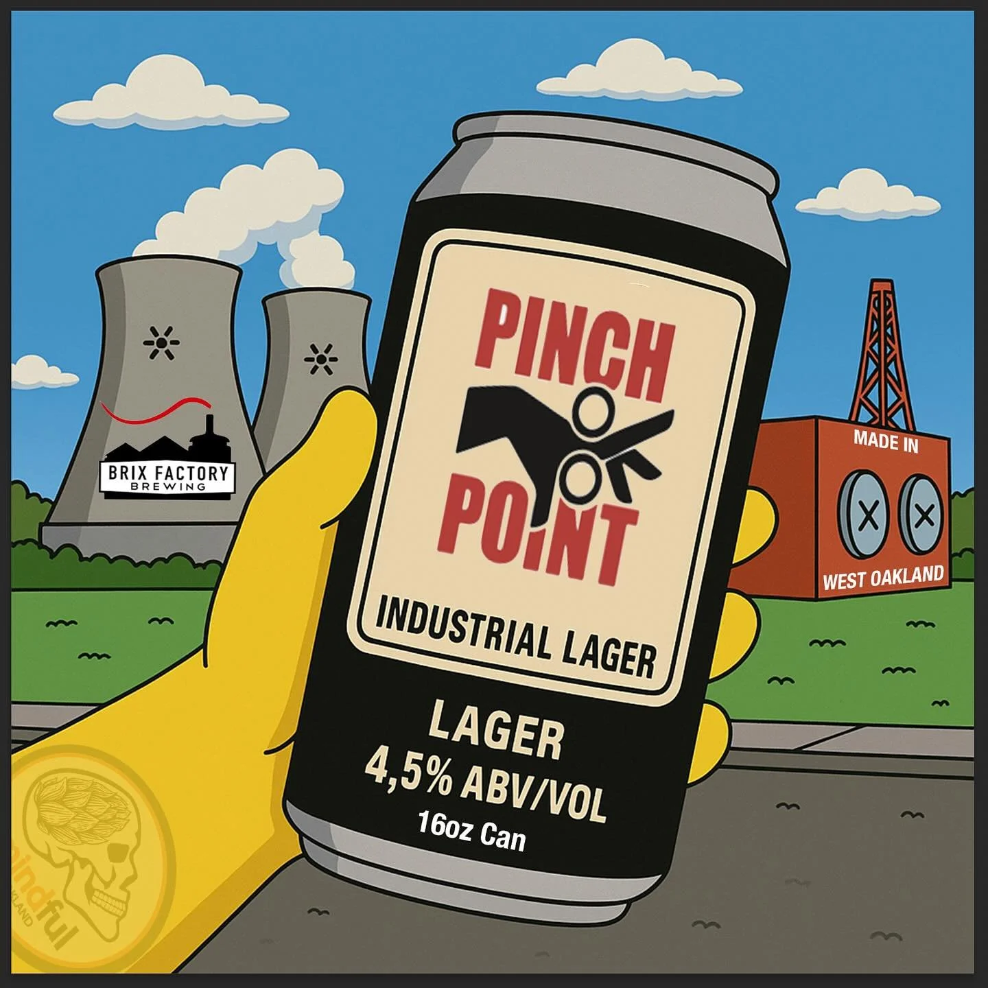 Our first shipment of @brixfactory Pinch Point Industrial Lager 16oz cans has landed at @mindful_distributors HQ and is available now! This American Style Lager feature a touch more spicy hop presence than the norm, complemented with a clean palate a