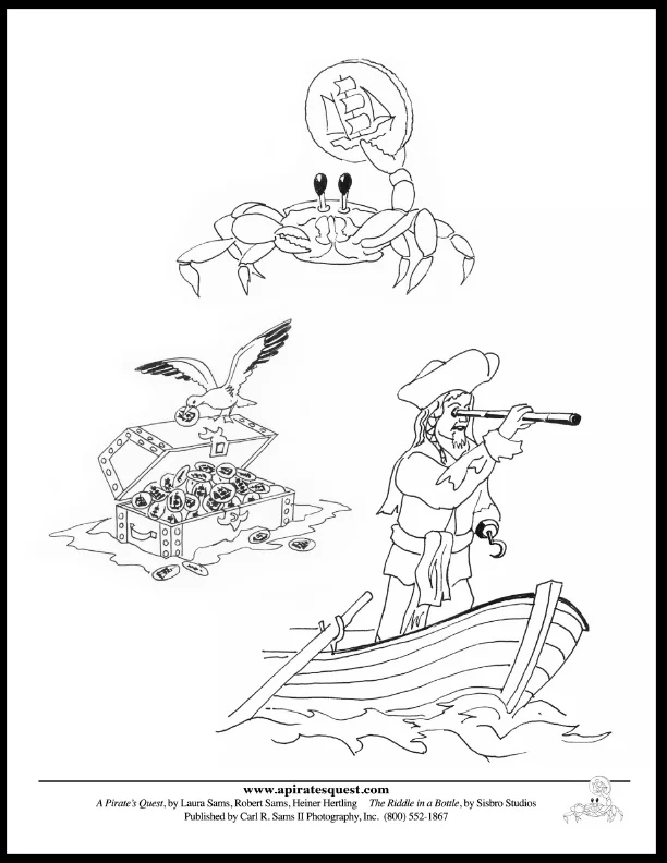 Pirate coloring pages