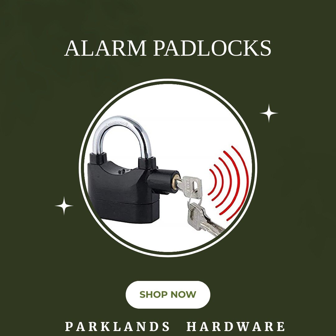 - Alarm padlocks are one of the most effective anti-theft deterrents available on the market today.
- They provide you with double the protection of a normal padlock, and offers a high level of security with a loud siren which will sound when the pad