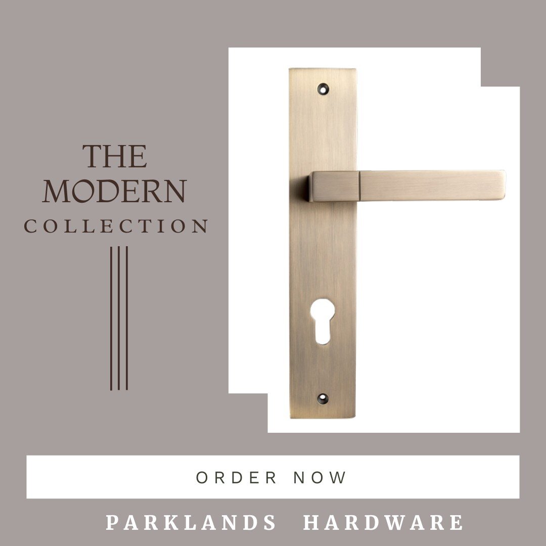 The modern collection of door handles is the perfect blend of form and function. 

These designs are minimal and clean with a sleek finish, giving your homes and spaces a modern, elegant and stylish look. 

View more of this collection on our website