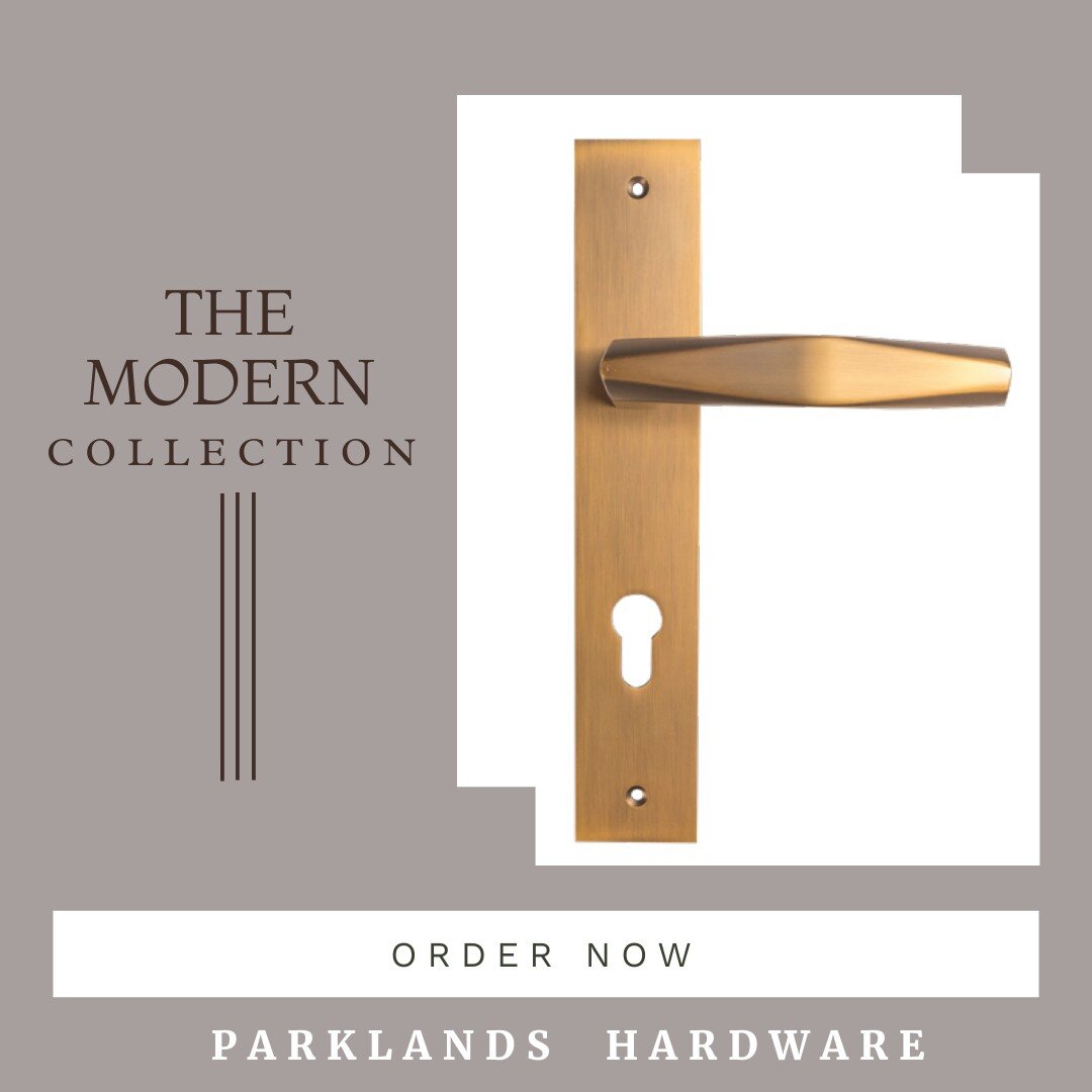 The modern collection of door handles is the perfect blend of form and function. 

These designs are minimal and clean with a sleek finish, giving your homes and spaces a modern, elegant and stylish look. 

View more of this collection on our website