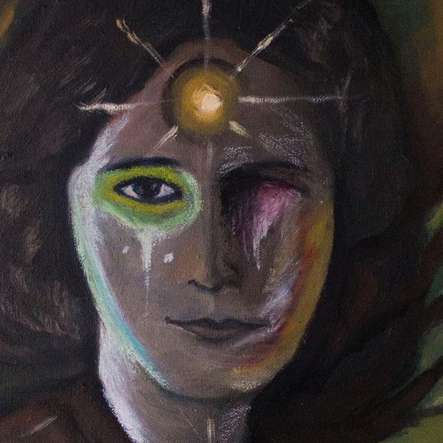 Some experimentation with portraiture. I present to you &lsquo;The Woke Lady&rsquo; 2019, oil on canvas. she is both socially aware, while being enlightened spiritually and artistically.

#polishart #ghostpainting #ukartist #oilpainting #oilpainters 