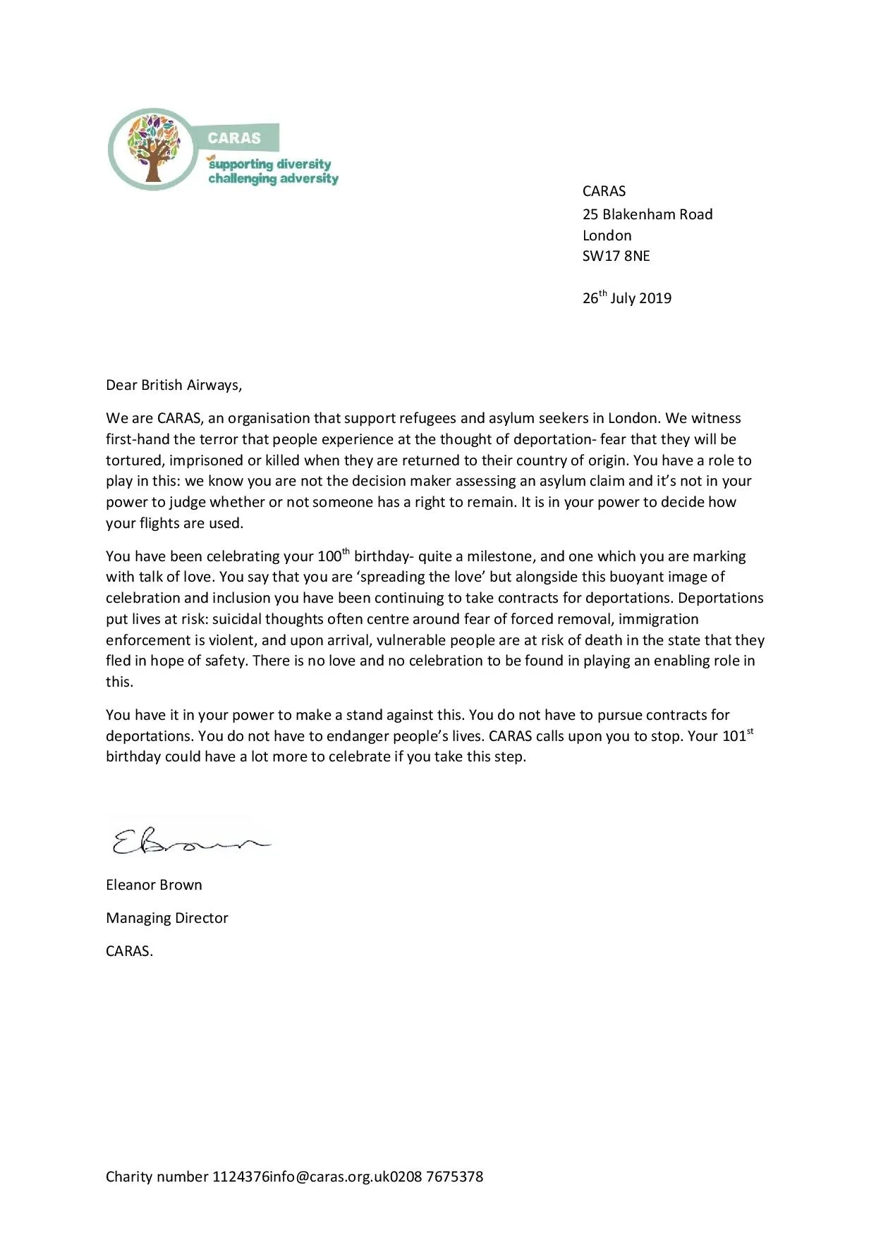 80. Community Action for Refugees and Asylum Seekers