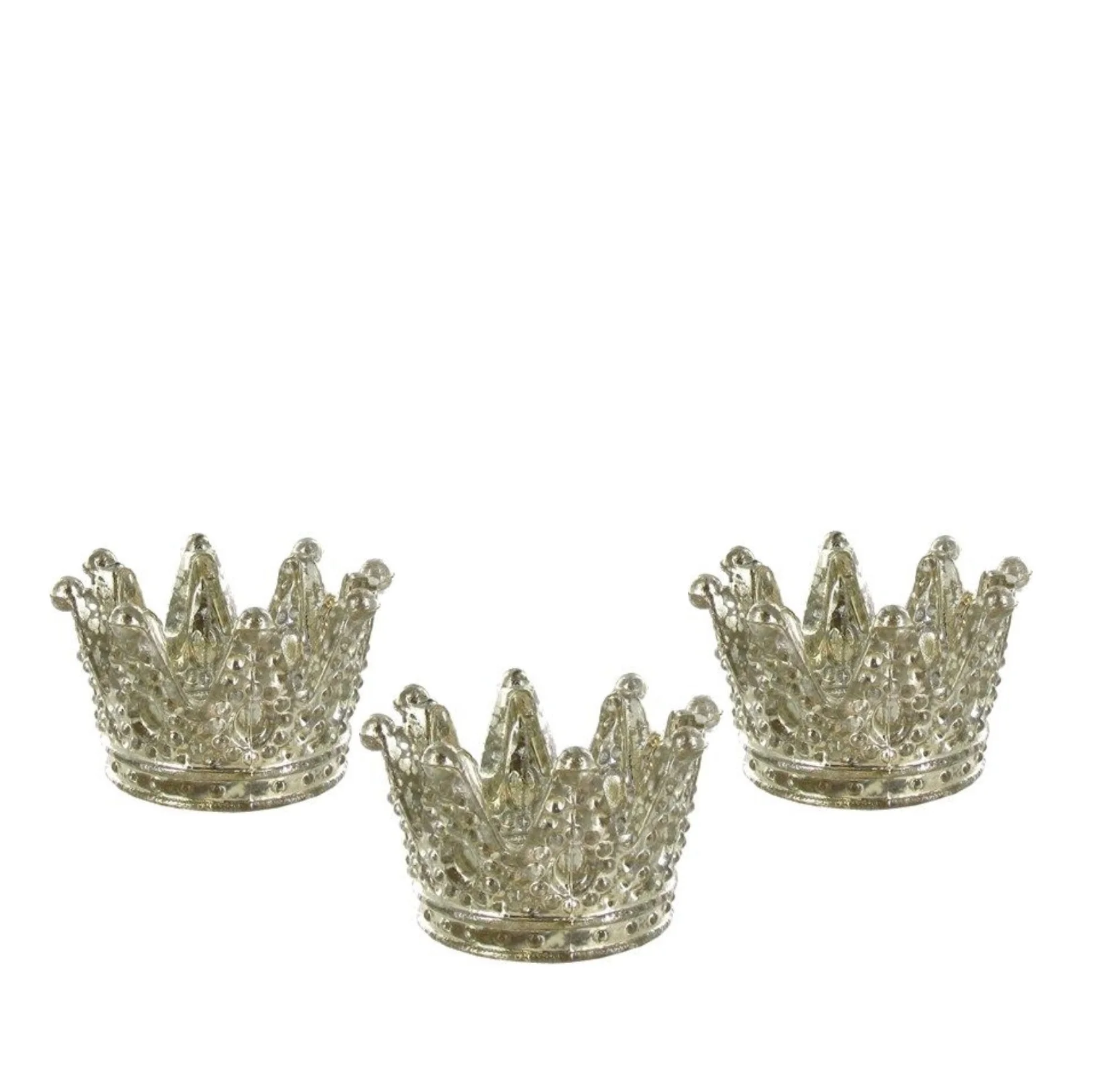 GOLD GLASS TEALIGHT HOLDERS