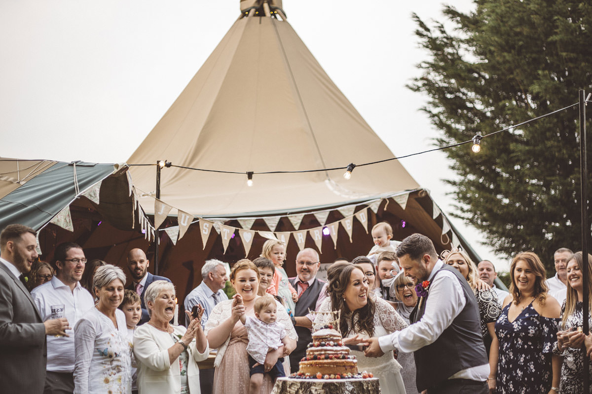 Cholmondeley Arms Tipi Cheshire Wedding Photography - 28.jpg