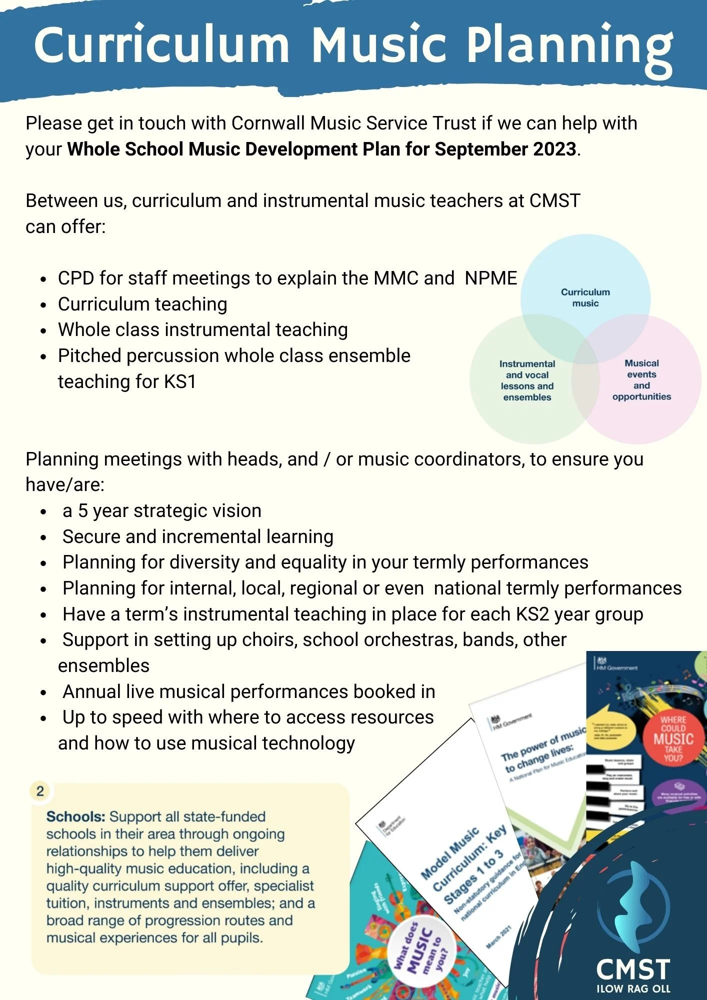 Enhancing Whole School Music Development — CMST