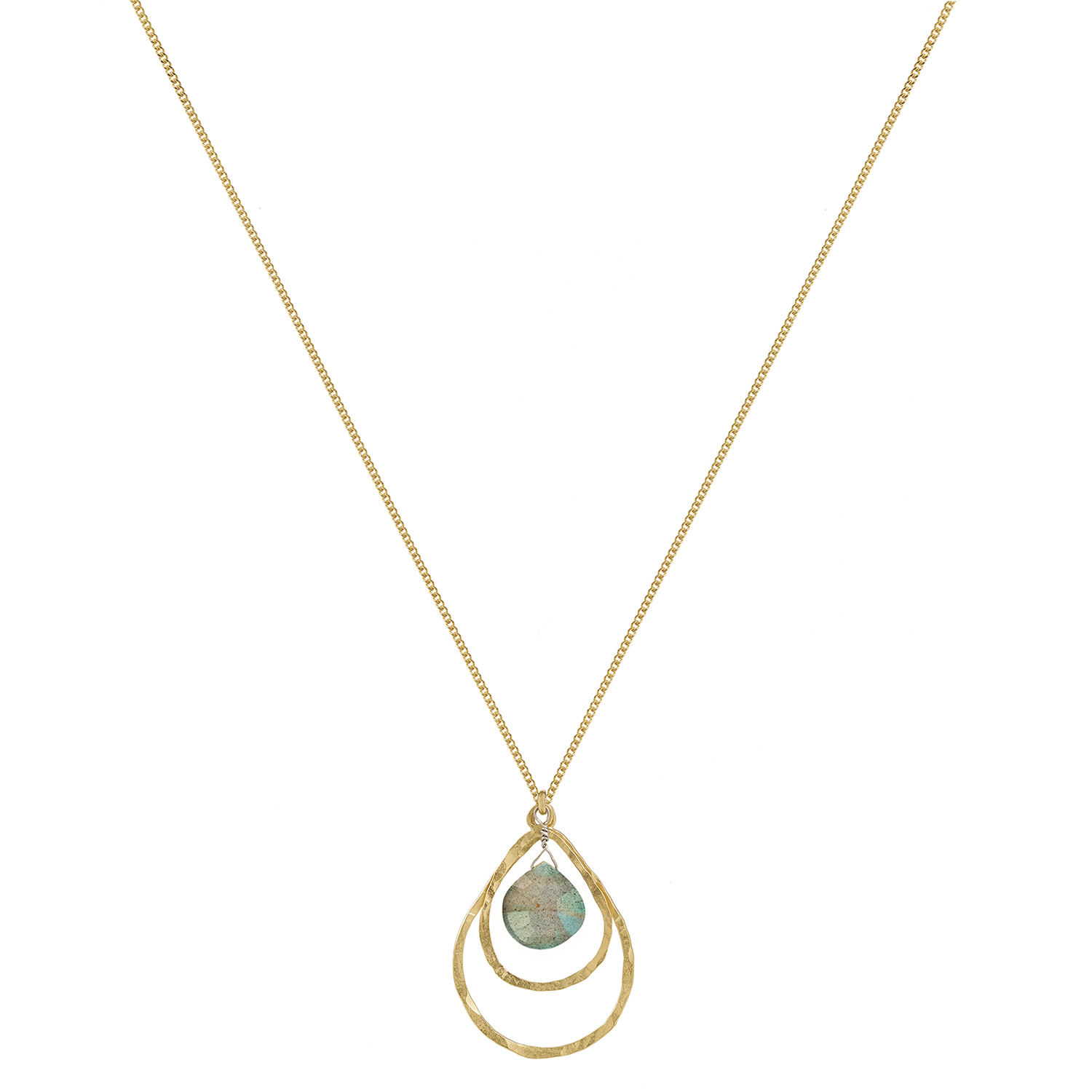 Collier-labradorites-vermeil-or-eau-goutte-ovale-bijou-Pluie-Magali-Paris