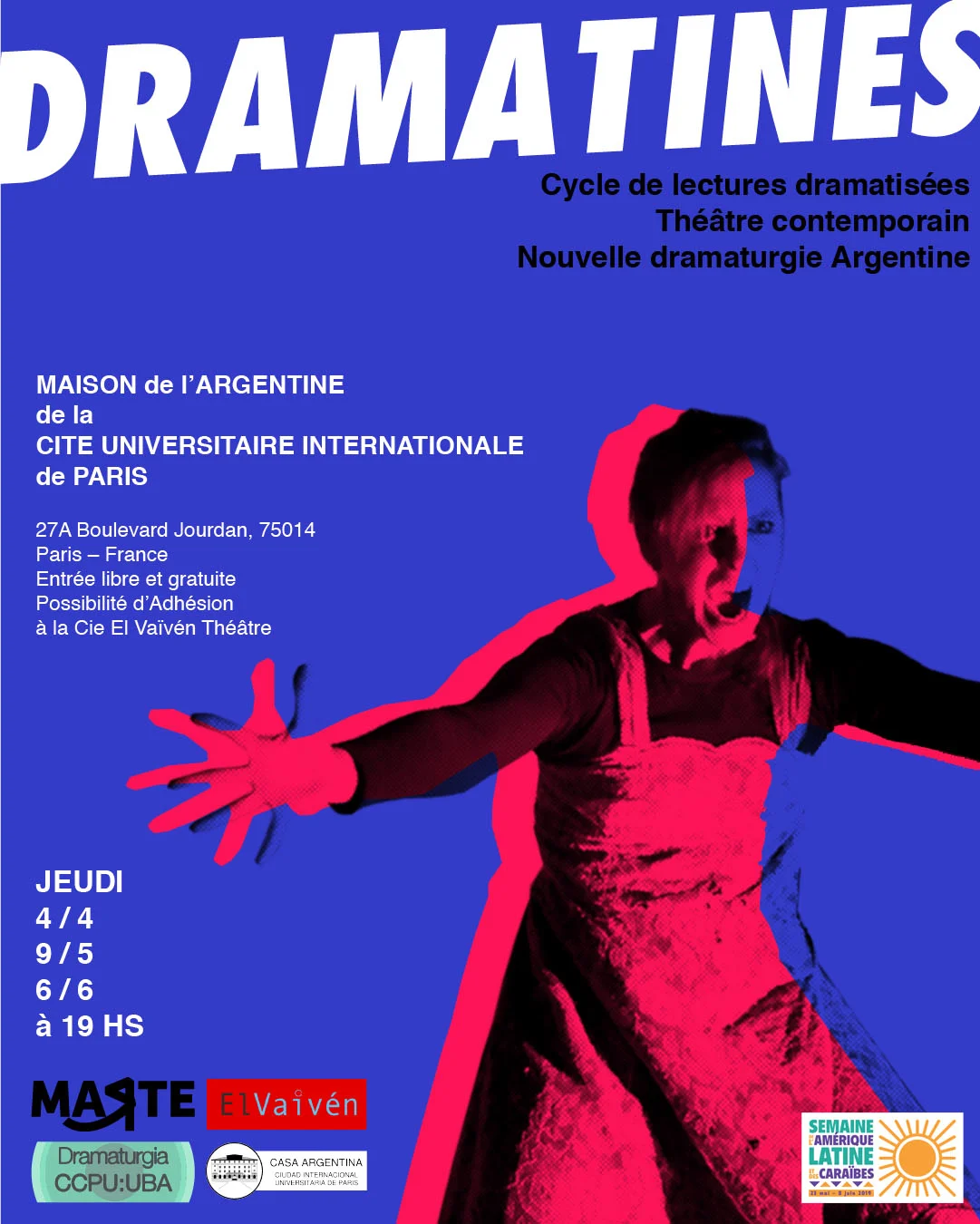 Ciclo de monólogos y lecturas dramatizadas “Dramatines”
